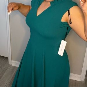 Flowy Teal Calvin Klein Dress